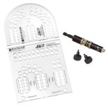 Small Cribbage Board Templates, 2-Player, Curved Track