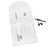 XL Cribbage Board Templates, 2-Player, Curved Track