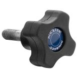 Rockler Easy-to-Grip 4-Star Knobs, Male Threading