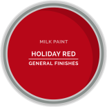 General Finishes Holiday Red Milk Paint, Pint