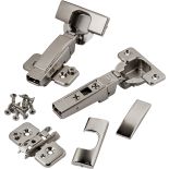 Blum&reg; 95&deg; Thick Door Clip Top Frameless Overlay Hinges - Snap Closing Hinges