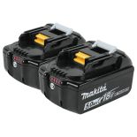 Makita 18V LXT Lithium-Ion 5.0Ah Batteries, 2-Pack
