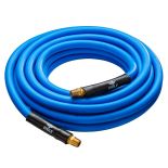 Hybri-Flex 3/8'' x 25' Air Hose with 1/4'' MNPT Fittings