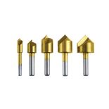 Mibro 5-Piece Titanium-Coated Countersink Set