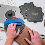 ''Feed Direction'' and ''Hold Here'' are molded into the handle for ease of use.