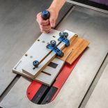 Rockler  Small Parts Taper Jig in use