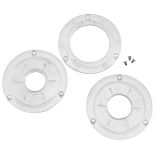 Set of 3 Clear Insert Rings for Rockler Convertible Benchtop Router Table