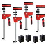 Bundle and save with this clamp package from Bessey, including (2) 24'' and (2) 40'' clamps, plus (4) KP blocks for easy, accurate frame assemblies. 