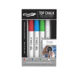 Erasable Liquid Chalk Markers, 6-Pack