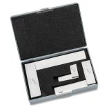 Made from precision-ground hardened steel, lapped for parallelism and right angles, both inside and outside.