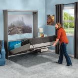 opening vertical Create-A-Bed with Rockler Adjustable Deluxe Murphy Bed Hardware Kit