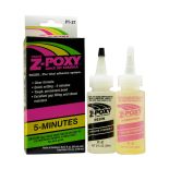 Zap 5-Minute Z-poxy is a premium two-part epoxy adhesive that dries clear. It's perfect for home repairs, hobbies, crafts and furniture or cabinetry applications.