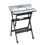 Rockler HPL Router Table with Fence and Rock Steady Folding Stand