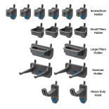 Rockler 16-Piece Pliers and Drivers Pegboard Hook Set