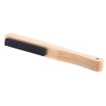 Olson's silicon carbide grinding stone is used to round off the backs of bandsaw blades for tighter radius cuts and longer blade and bearing life. 