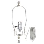 Make-A-Lamp Kit with Harp, Brushed Nickel