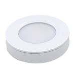 White Puck Light for Smart Access Electronic Cabinet Locking and Lighting System