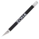 Zona's precision razor knife cuts a wide range of materials, from paper and cardstock to balsa and veneers. It's great for scoring and cutting veneer for marquetry projects. 