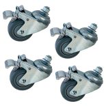Enjoy smooth-rolling mobility with this set of 4 heavy-duty casters from Jet. 