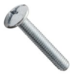 Centerline 8-32 x 1'' Truss Head Slot/Phillips Machine Screws for Pulls and Knobs, Zinc, 50-Pack
