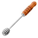 Classic Stainless Steel Honey Dipper Turning Kit with finished wood handle