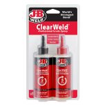 ClearWeld is a quick-setting, multipurpose two-part epoxy that provides a strong and lasting bond on most surfaces including tile, most plastics, ceramic, glass, wood and metal.
