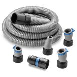 Dust Right FlexiPort Power Tool Hose Kit with Click-Connect, 12' Fixed-Length Hose