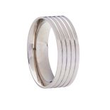 Titanium Comfort Ring Cores, 8mm Wide