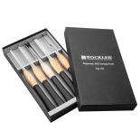 Rockler Traditional High-Speed Steel Ergonomic Turning Tool Set, Full-Size in the box