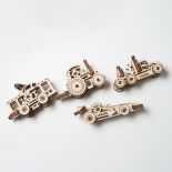 UGears U-Fidget Vehicles, 4-Piece Set