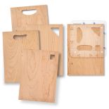 cutting boards made using Rockler 4-in-1 Cutting Board Handle Routing Template