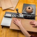 Photo of the Rockler Edge Banding Machine in use.
