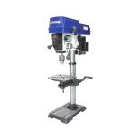 12 In. variable speed benchtop drill press #30-212VS features a more powerful motor and a Vari.-speed pulley system that adjusts to chuck speeds with a simple turning of a lever!