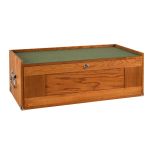 Gerstner M24 3-Drawer Mid-Base Oak Chest with Locking Front Panel