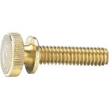 Decorative Solid Brass Knurled Knobs-Select size