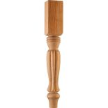15" Cherry Country French Table Leg