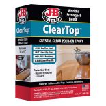 J-B Weld ClearTop Pour-On Epoxy, 32 oz. in package