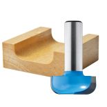 Rockler Dish Carving Router Bit - 1" Dia x 1/2" H x 1/4" Shank
