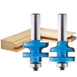 Rockler Traditional Stile and Rail Router Bit - 1-3/8" Dia x 1" H x 1/2" Shank