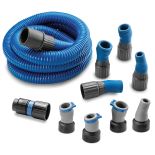 Dust Right Click-Connect Upgrade Kit with FlexiPort Power Tool Hose Kit, 12' Fixed-Length