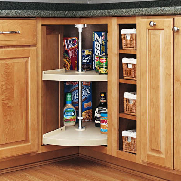 Rev-a-Shelf Pie-Cut 2 Shelf Corner Lazy Susans - full pic 