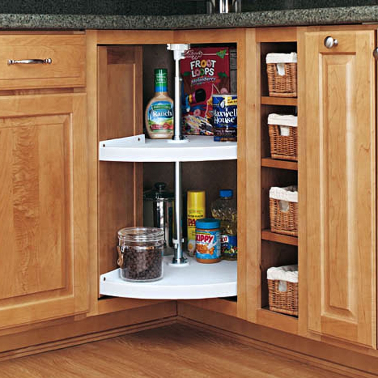 Rev-a-Shelf Pie-Cut 2 Shelf Corner Lazy Susans - full pic 