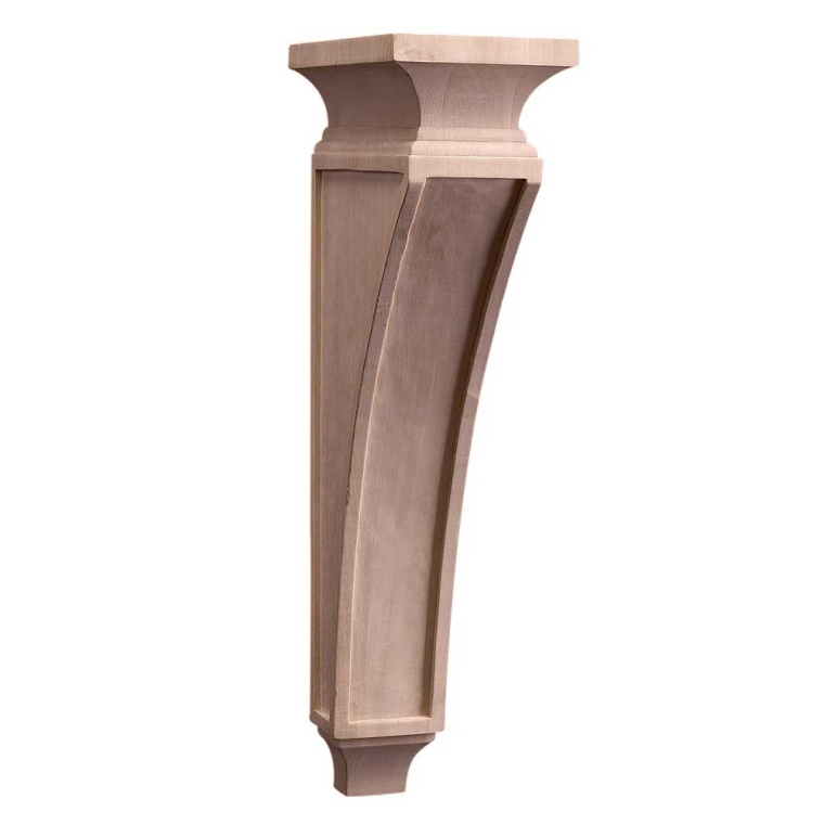 Large Red Oak Arts and Crafts Corbel (1943-RO) - full pic 