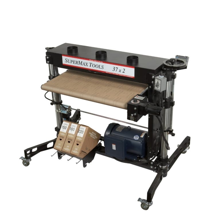 SuperMax 37x2 Double Drum Sander - Single Phase  - full pic 