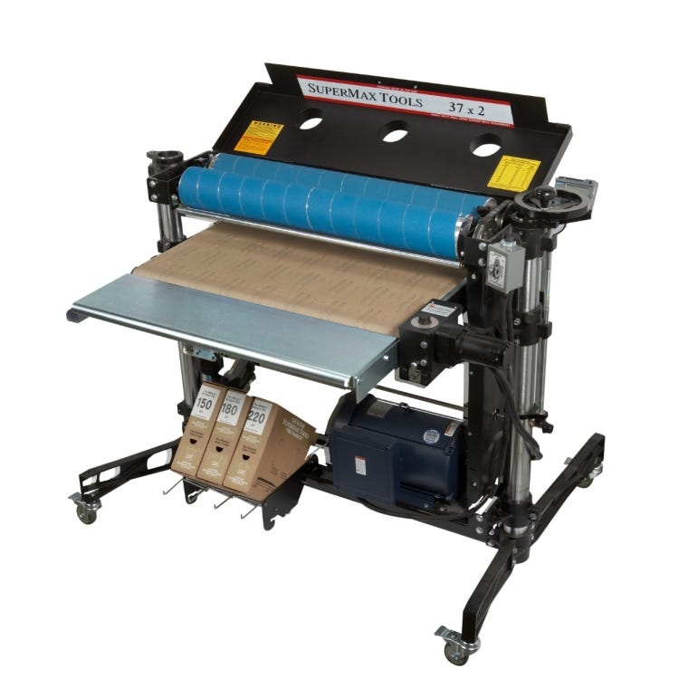 SuperMax 37x2 Double Drum Sander - Single Phase  - full pic 