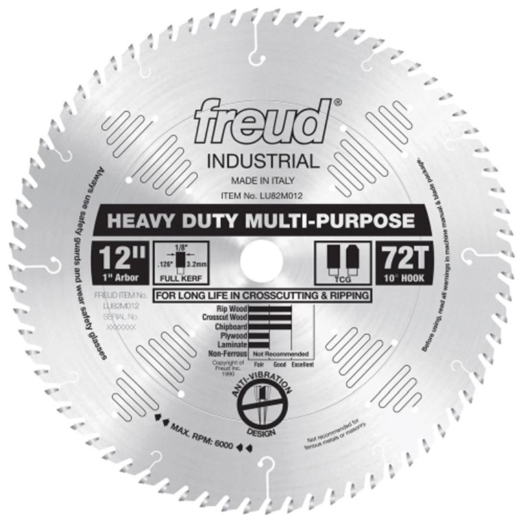 Freud&reg; LU82M Industrial Heavy Duty Multi-Purpose Saw Blades - full pic 