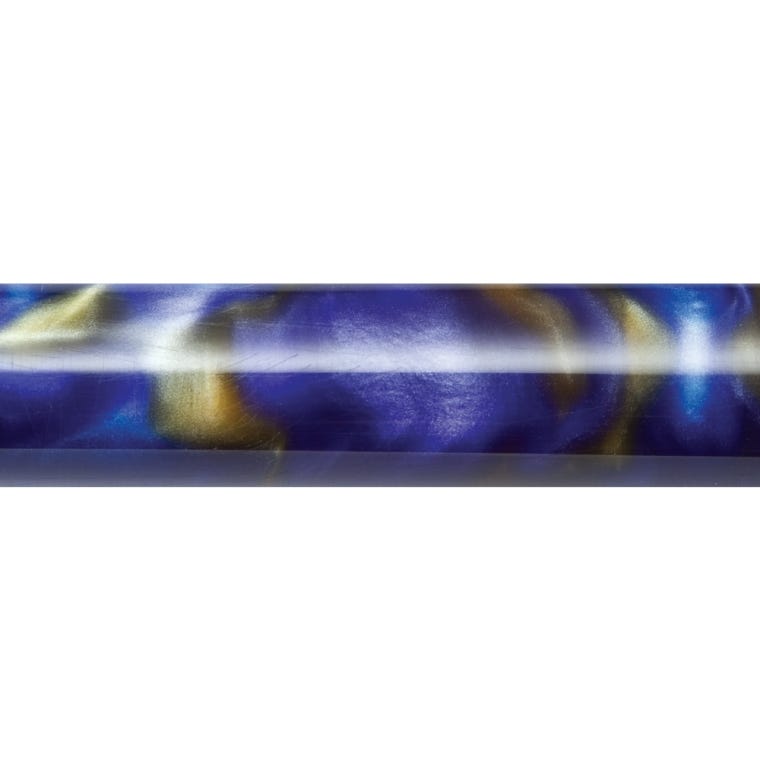 Pearlized Swirls of Bronze, Violet & Blue Acrylic Pen Blank - full pic 