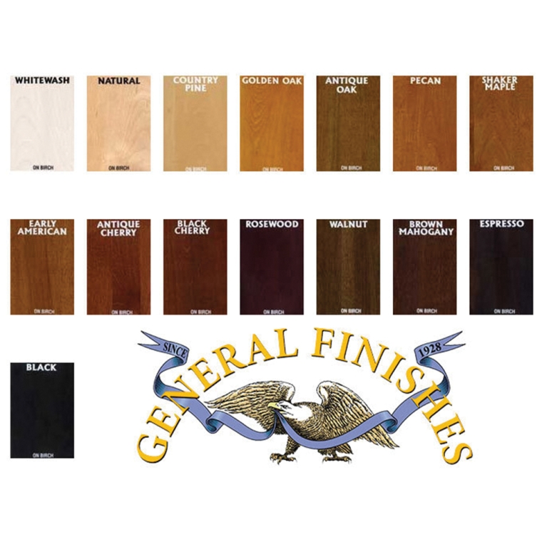 General Finishes Water-Based Wood Stain, Onyx - full pic 