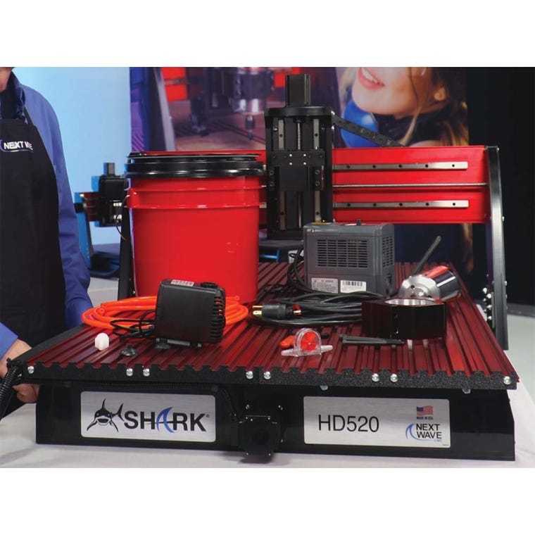 2HP Water-Cooled Spindle Kit for HD500 Series CNC Sharks - full pic 