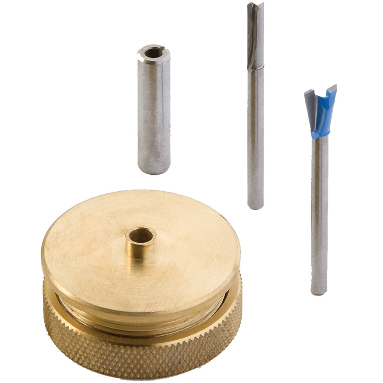 Rockler Miniature Dovetail Template & Bit Kit - full pic 